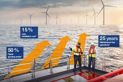 Sustainable solution for offshore windfarm installation